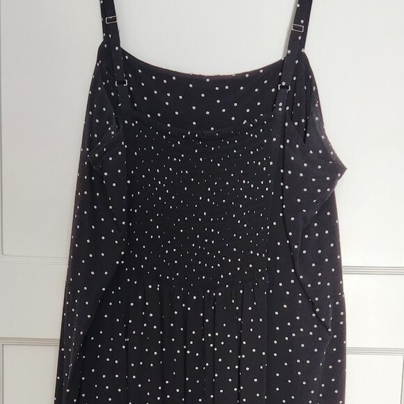 Gap Dress XL Tall Black with with polka dots - Picture 2 of 7